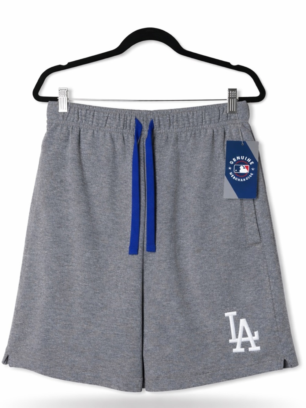 Mens Official Licensed MLB Los Angeles Dodgers Gray Iconic Logo Shorts Small - Picture 6 of 6